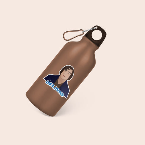 Anton "Call It, Friendo" Premium Vinyl Sticker, No Country for Old Men-Inspired Hydroflask Sticker, Laptop Decal